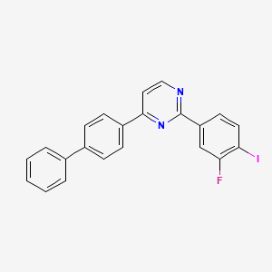 4-[1,1'-Biphenyl]-4-yl-2-(3-fluoro-4-iodophenyl)pyrimidine