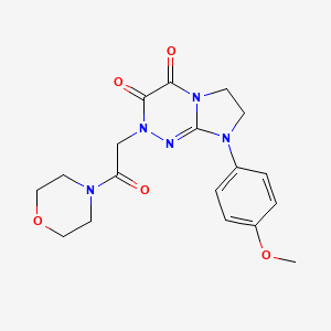 8-(4-methoxyphenyl)-2-(2-morpholino-2-oxoethyl)-7,8-dihydroimidazo[2,1-c][1,2,4]triazine-3,4(2H,6H)-dione