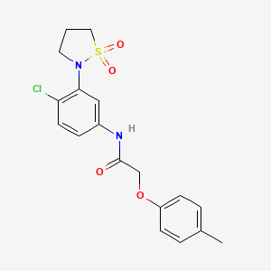 N-(4-chloro-3-(1,1-dioxidoisothiazolidin-2-yl)phenyl)-2-(p-tolyloxy)acetamide