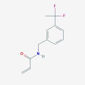 N-[[3-(1,1-Difluoroethyl)phenyl]methyl]prop-2-enamide