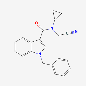 1-Benzyl-N-(cyanomethyl)-N-cyclopropylindole-3-carboxamide