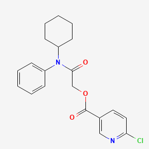 [2-(N-cyclohexylanilino)-2-oxoethyl] 6-chloropyridine-3-carboxylate