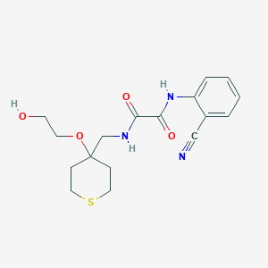 N1-(2-cyanophenyl)-N2-((4-(2-hydroxyethoxy)tetrahydro-2H-thiopyran-4-yl)methyl)oxalamide