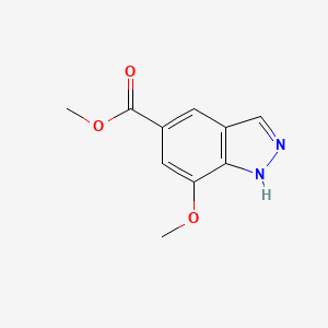 molecular formula C10H10N2O3 B2900436 Methyl 7-methoxy-1H-indazole-5-carboxylate CAS No. 1427438-43-4