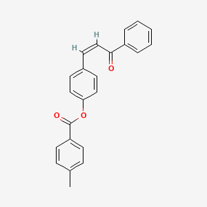 4-[(1Z)-3-oxo-3-phenylprop-1-en-1-yl]phenyl 4-methylbenzoate