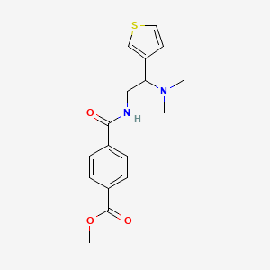 Methyl 4-((2-(dimethylamino)-2-(thiophen-3-yl)ethyl)carbamoyl)benzoate