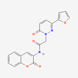 2-(3-(furan-2-yl)-6-oxopyridazin-1(6H)-yl)-N-(2-oxo-2H-chromen-3-yl)acetamide