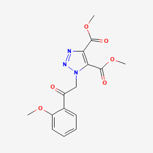 dimethyl 1-[2-(2-methoxyphenyl)-2-oxoethyl]-1H-1,2,3-triazole-4,5-dicarboxylate