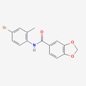 N-(4-bromo-2-methylphenyl)-1,3-benzodioxole-5-carboxamide