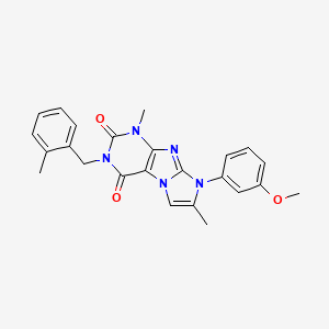 8-(3-methoxyphenyl)-1,7-dimethyl-3-(2-methylbenzyl)-1H-imidazo[2,1-f]purine-2,4(3H,8H)-dione