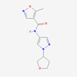 5-methyl-N-(1-(tetrahydrofuran-3-yl)-1H-pyrazol-4-yl)isoxazole-4-carboxamide