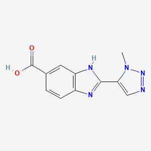 2-(3-Methyltriazol-4-yl)-3H-benzimidazole-5-carboxylic acid