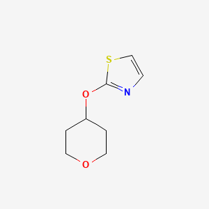 molecular formula C8H11NO2S B2900476 2-(Oxan-4-yloxy)-1,3-thiazole CAS No. 2176126-10-4