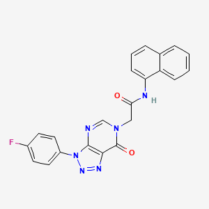 2-(3-(4-fluorophenyl)-7-oxo-3H-[1,2,3]triazolo[4,5-d]pyrimidin-6(7H)-yl)-N-(naphthalen-1-yl)acetamide