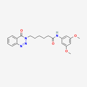 N-(3,5-dimethoxyphenyl)-6-(4-oxo-1,2,3-benzotriazin-3-yl)hexanamide