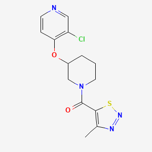 (3-((3-Chloropyridin-4-yl)oxy)piperidin-1-yl)(4-methyl-1,2,3-thiadiazol-5-yl)methanone