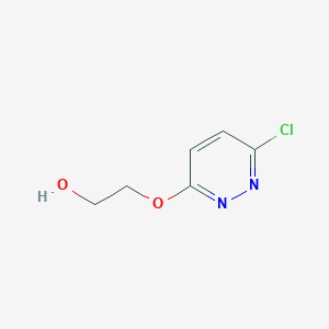 molecular formula C6H7ClN2O2 B2900487 2-(6-Chloro-pyridazin-3-yloxy)-ethanol CAS No. 122913-80-8
