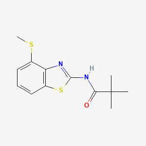 B2900500 N-(4-(methylthio)benzo[d]thiazol-2-yl)pivalamide CAS No. 941967-25-5