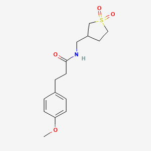 molecular formula C15H21NO4S B2900507 N-((1,1-dioxidotetrahydrothiophen-3-yl)methyl)-3-(4-methoxyphenyl)propanamide CAS No. 1235315-35-1