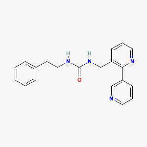 molecular formula C20H20N4O B2900545 1-([2,3'-Bipyridin]-3-ylmethyl)-3-phenethylurea CAS No. 2034543-41-2