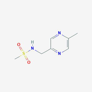 molecular formula C7H11N3O2S B2900557 n-((5-Methylpyrazin-2-yl)methyl)methanesulfonamide CAS No. 1340350-24-4