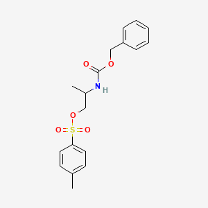 molecular formula C18H21NO5S B2900581 benzyl N-{1-[(4-methylbenzenesulfonyl)oxy]propan-2-yl}carbamate CAS No. 392237-29-5