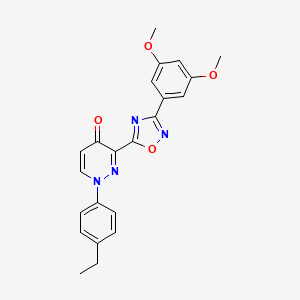 B2900625 N-(3-chlorophenyl)-2-{[1-(4-isopropylphenyl)-6-oxo-1,6-dihydropyridazin-3-yl]thio}acetamide CAS No. 1251569-01-3