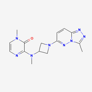 B2900646 1-Methyl-3-[methyl(1-{3-methyl-[1,2,4]triazolo[4,3-b]pyridazin-6-yl}azetidin-3-yl)amino]-1,2-dihydropyrazin-2-one CAS No. 2201500-56-1