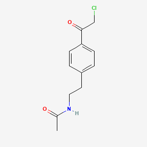 B2900695 N-{2-[4-(2-chloroacetyl)phenyl]ethyl}acetamide CAS No. 63077-41-8
