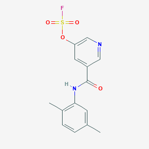 3-[(2,5-Dimethylphenyl)carbamoyl]-5-fluorosulfonyloxypyridine