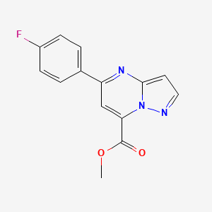 Methyl 5-(4-fluorophenyl)pyrazolo[1,5-a]pyrimidine-7-carboxylate