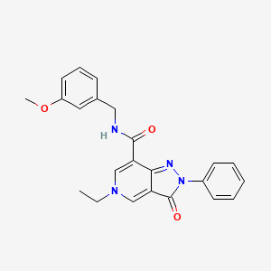 5-ethyl-N-(3-methoxybenzyl)-3-oxo-2-phenyl-3,5-dihydro-2H-pyrazolo[4,3-c]pyridine-7-carboxamide