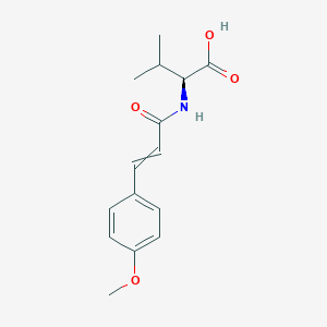 (2S)-2-[3-(4-methoxyphenyl)prop-2-enoylamino]-3-methylbutanoic acid