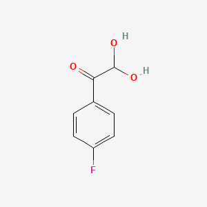molecular formula C8H7FO3 B2900805 1-(4-Fluorophenyl)-2,2-dihydroxyethanone CAS No. 395-33-5; 447-43-8
