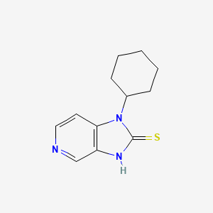 molecular formula C12H15N3S B2900896 1-cyclohexyl-1H-imidazo[4,5-c]pyridine-2-thiol CAS No. 120759-69-5