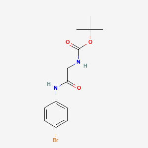 molecular formula C13H17BrN2O3 B2900916 N-(tert-butoxycarbonyl)-N1-(4-bromophenyl)glycinamide CAS No. 309262-79-1