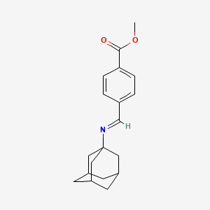 molecular formula C19H23NO2 B2900923 methyl 4-[(1E)-[(adamantan-1-yl)imino]methyl]benzoate CAS No. 1321888-50-9
