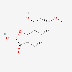 2,9-Dihydroxy-7-methoxy-4-methylnaphtho[1,2-b]furan-3(2h)-one
