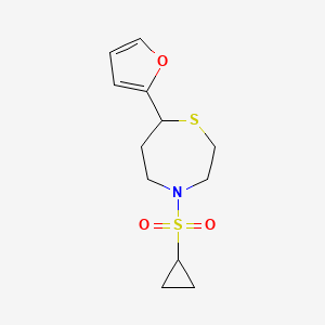 4-(Cyclopropylsulfonyl)-7-(furan-2-yl)-1,4-thiazepane