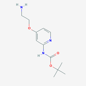 Tert-butyl N-[4-(2-aminoethoxy)pyridin-2-yl]carbamate