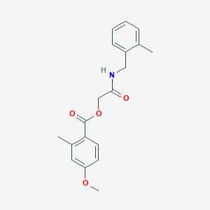 2-((2-Methylbenzyl)amino)-2-oxoethyl 4-methoxy-2-methylbenzoate
