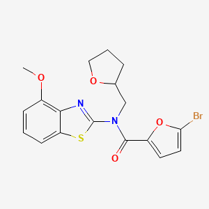 5-bromo-N-(4-methoxybenzo[d]thiazol-2-yl)-N-((tetrahydrofuran-2-yl)methyl)furan-2-carboxamide