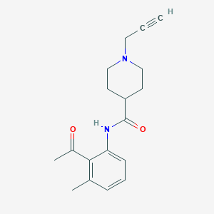 N-(2-acetyl-3-methylphenyl)-1-(prop-2-yn-1-yl)piperidine-4-carboxamide