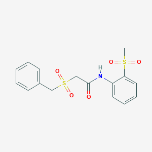 2-(benzylsulfonyl)-N-(2-(methylsulfonyl)phenyl)acetamide