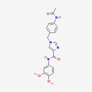 1-(4-acetamidobenzyl)-N-(3,4-dimethoxyphenyl)-1H-imidazole-4-carboxamide
