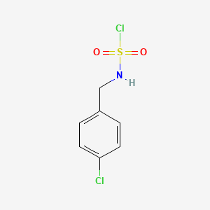 molecular formula C7H7Cl2NO2S B2901017 N-[(4-Chlorophenyl)methyl]sulfamoyl chloride CAS No. 810661-21-3