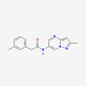 B2901045 N-(2-methylpyrazolo[1,5-a]pyrimidin-6-yl)-2-(m-tolyl)acetamide CAS No. 1797679-49-2