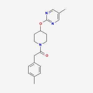 2-(4-Methylphenyl)-1-[4-(5-methylpyrimidin-2-yl)oxypiperidin-1-yl]ethanone