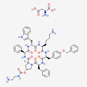 molecular formula C62H73N11O13 B2901048 Pasireotide L-aspartate salt CAS No. 396091-77-3