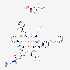 molecular formula C62H73N11O13 B2901048 Pasireotide (L-aspartate salt) CAS No. 396091-77-3
